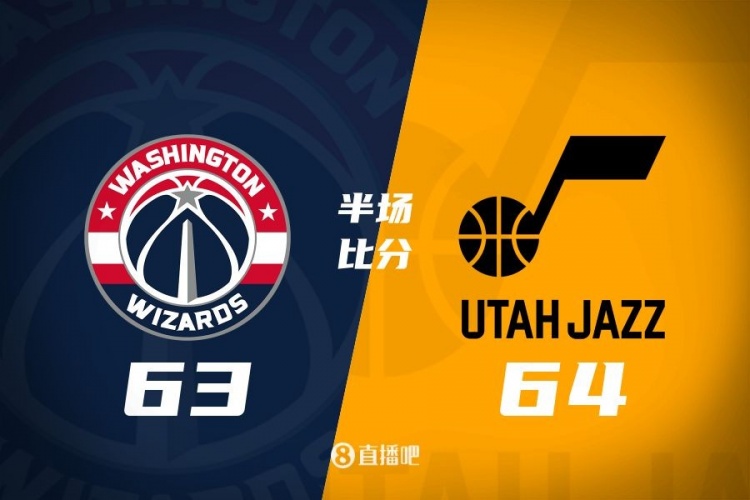  狀元之爭！半場戰(zhàn)報：奇才63-64落后爵士 薩爾20分&塞克斯頓16分