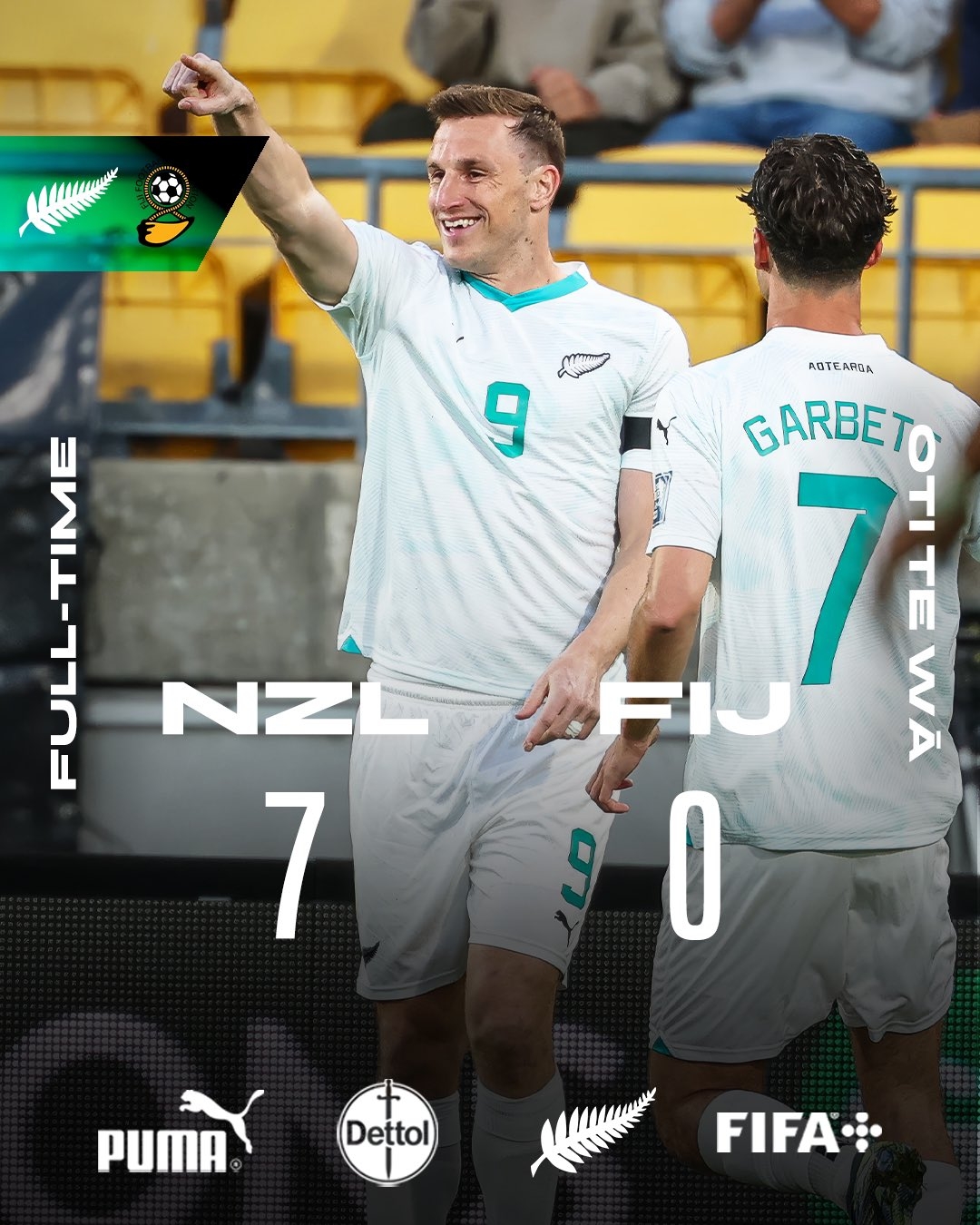  距世界杯一步之遙！新西蘭7-0進(jìn)大洋洲決賽，其FIFA排名高國(guó)足1位