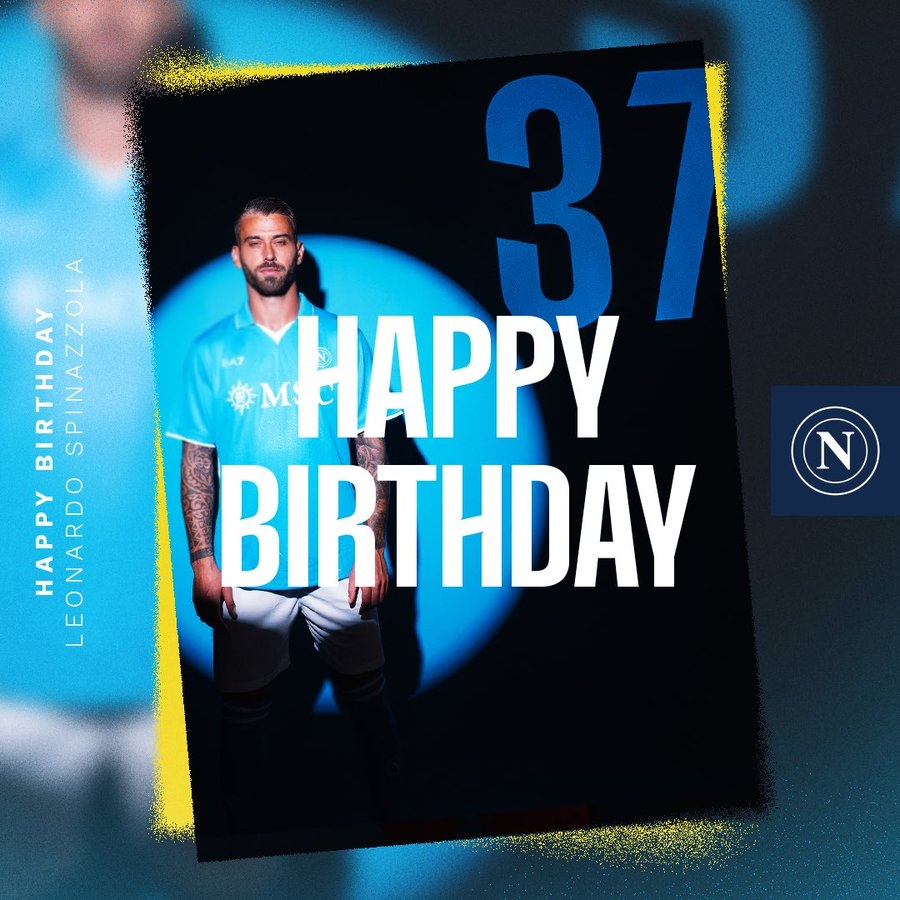  生日快樂！那不勒斯官方發(fā)文慶祝斯皮納佐拉32歲生日