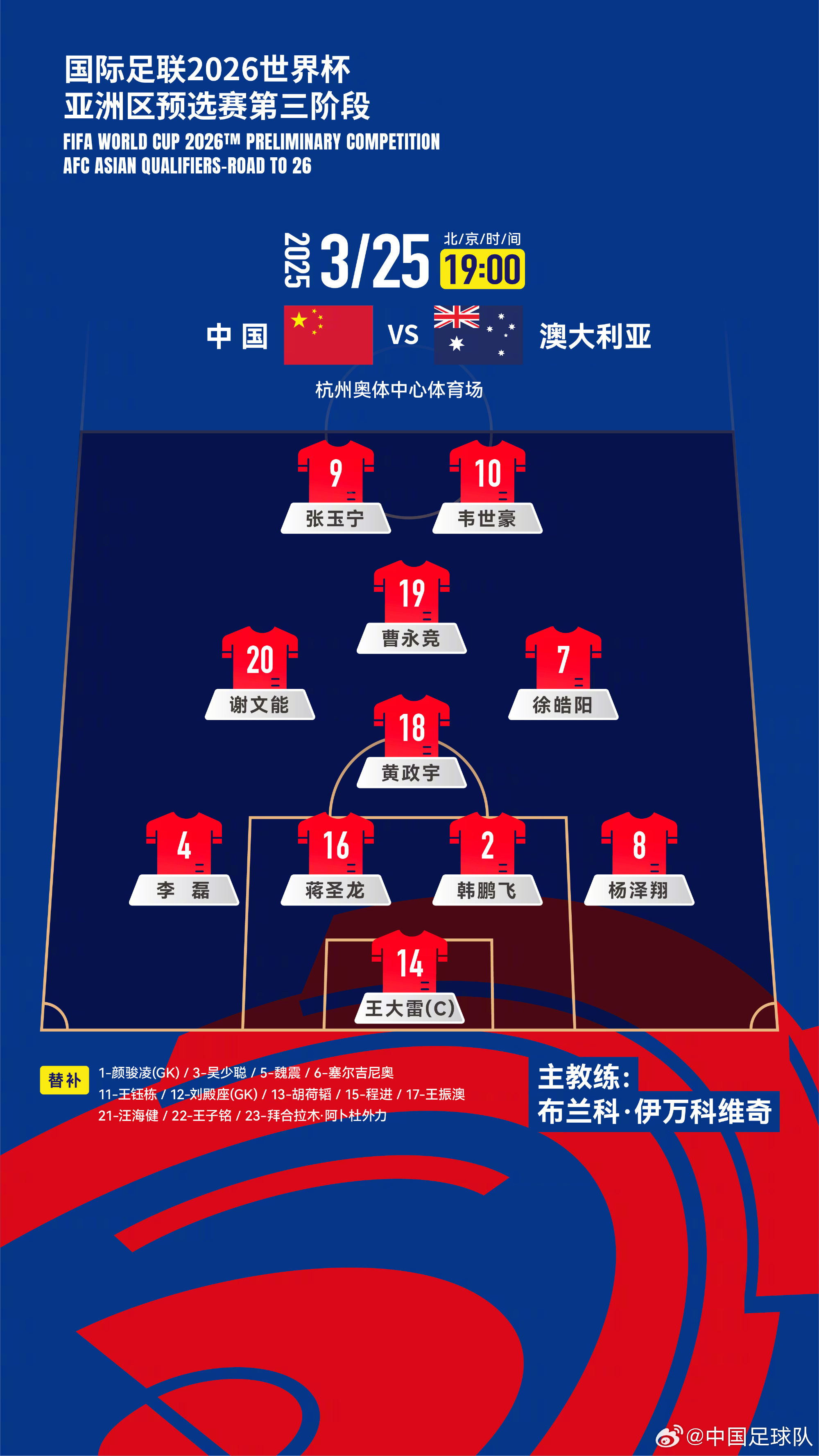  遭伊萬詬??！國足首發(fā)11人聯(lián)賽出場：僅4人鐵主力，楊澤翔0出場